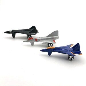 Tootsietoy Diecast Jet Fighter Planes Lot of 3 F-14 F-106 Stealth Vintage Mini